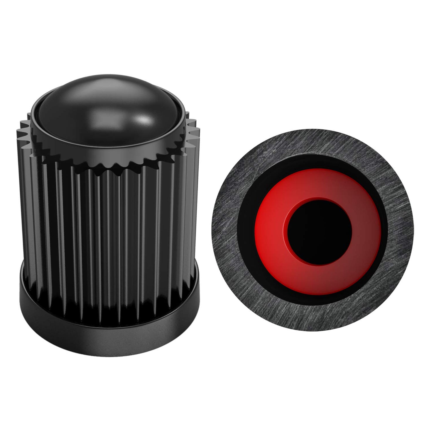 (30 Pack) Tire Stem Valve Caps, with O Rubber Ring, Universal Stem Covers for Cars, SUVs, Bike and Bicycle, Trucks, Motorcycles, Airtight Seal Heavy Duty (Red (30 Pack))