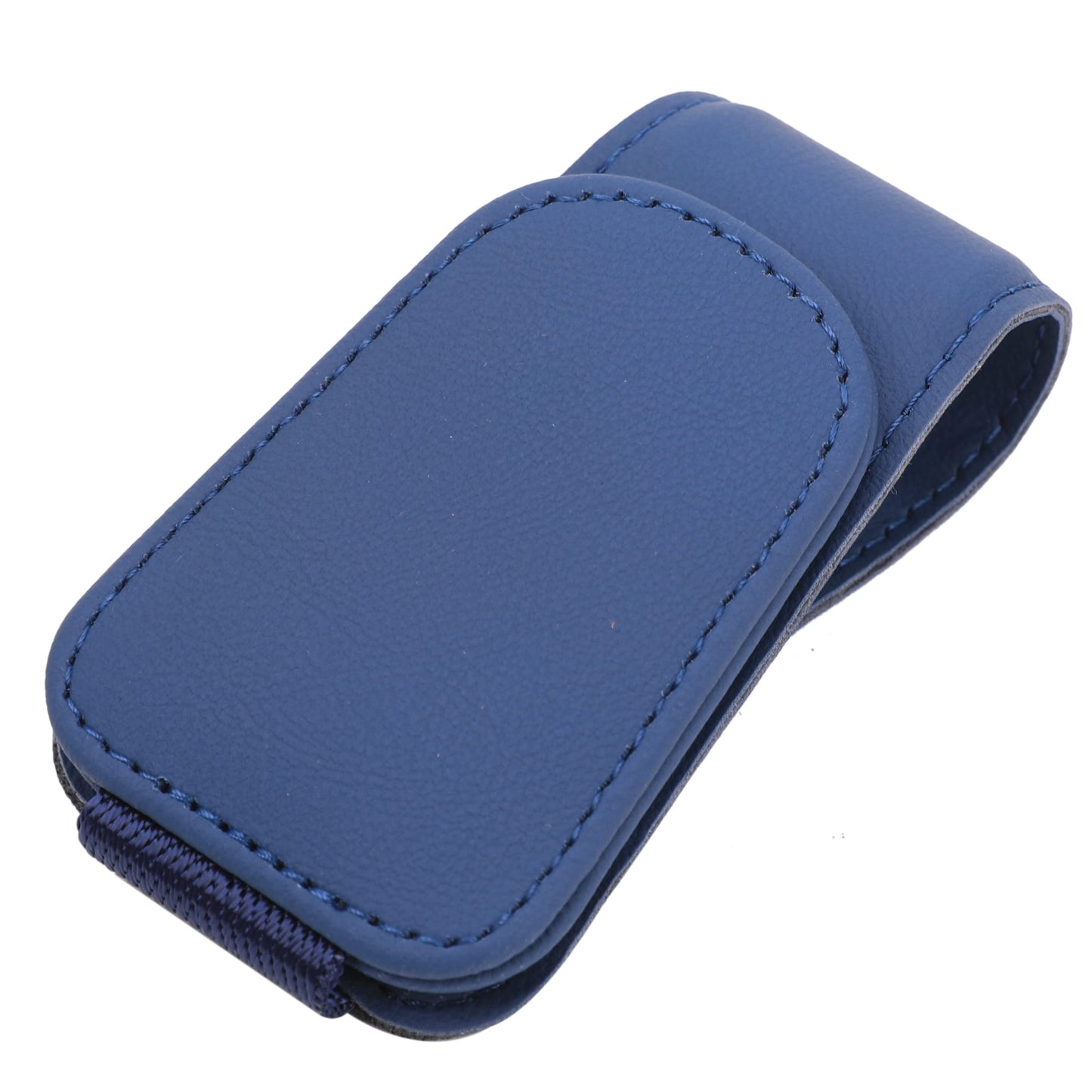 Sunglass Holder for Car Visor Sunglasses Clip Magnetic Leather Glasses Eyeglass Holder Interior Car Accessories for Woman Man -2 Packs Black