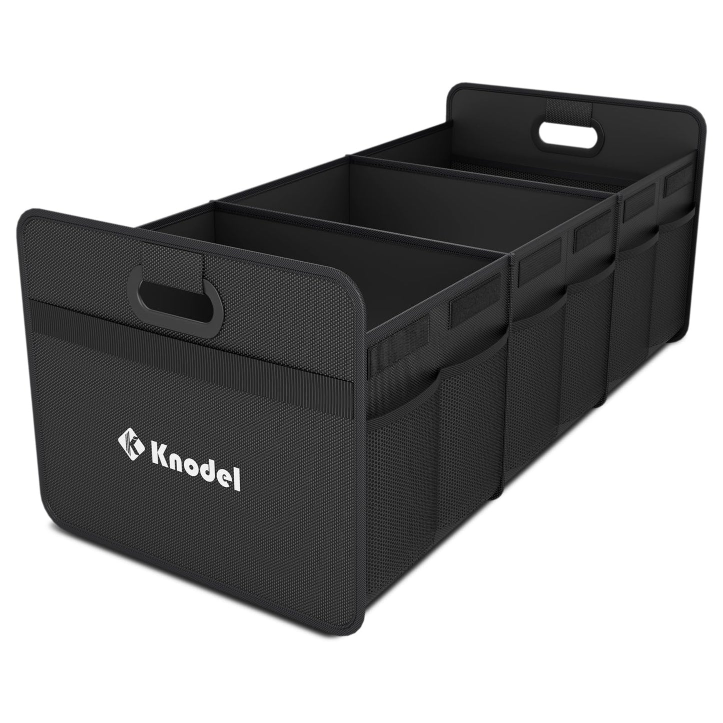 K KNODEL Car Trunk Organizer, Foldable Organizer for Car, Automotive Consoles & Organizers, Storage with Reinforced Handles (Small, Blue)