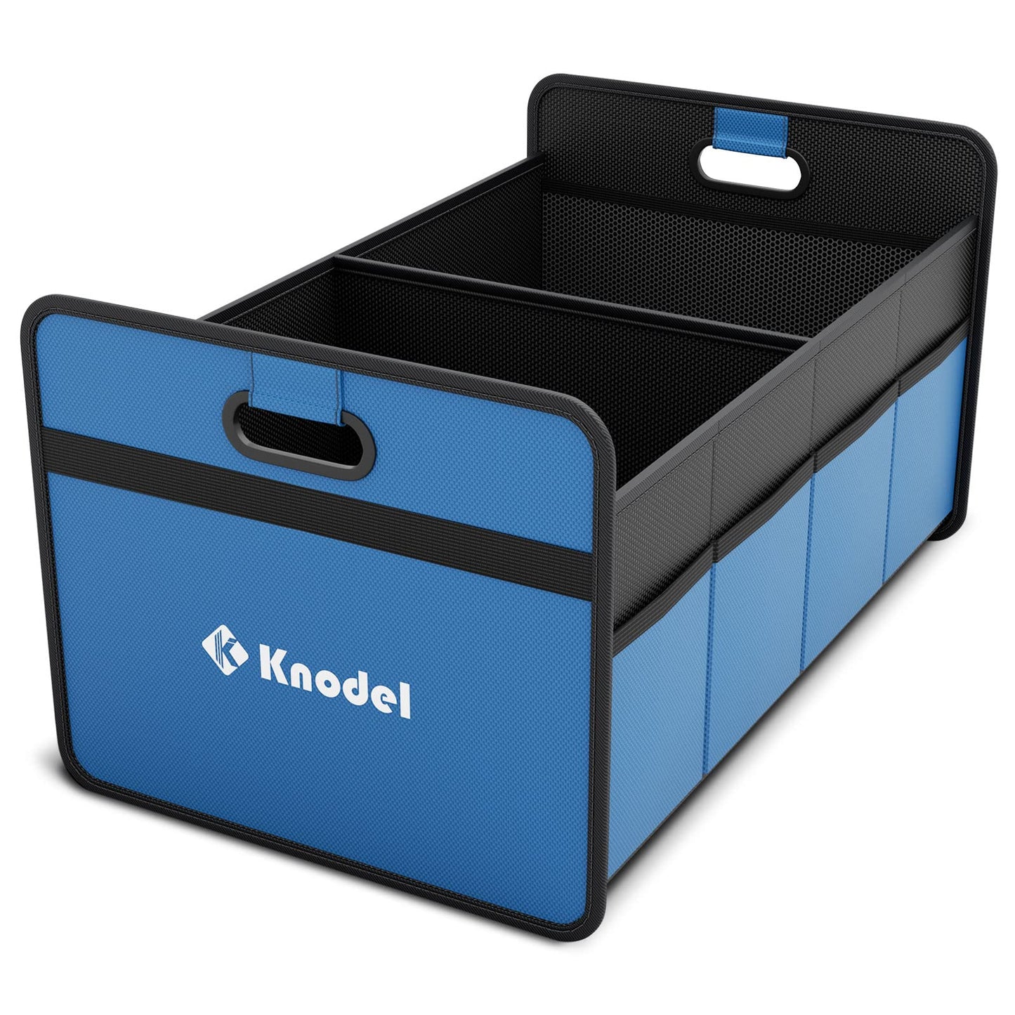K KNODEL Car Trunk Organizer, Foldable Organizer for Car, Automotive Consoles & Organizers, Storage with Reinforced Handles (Small, Blue)