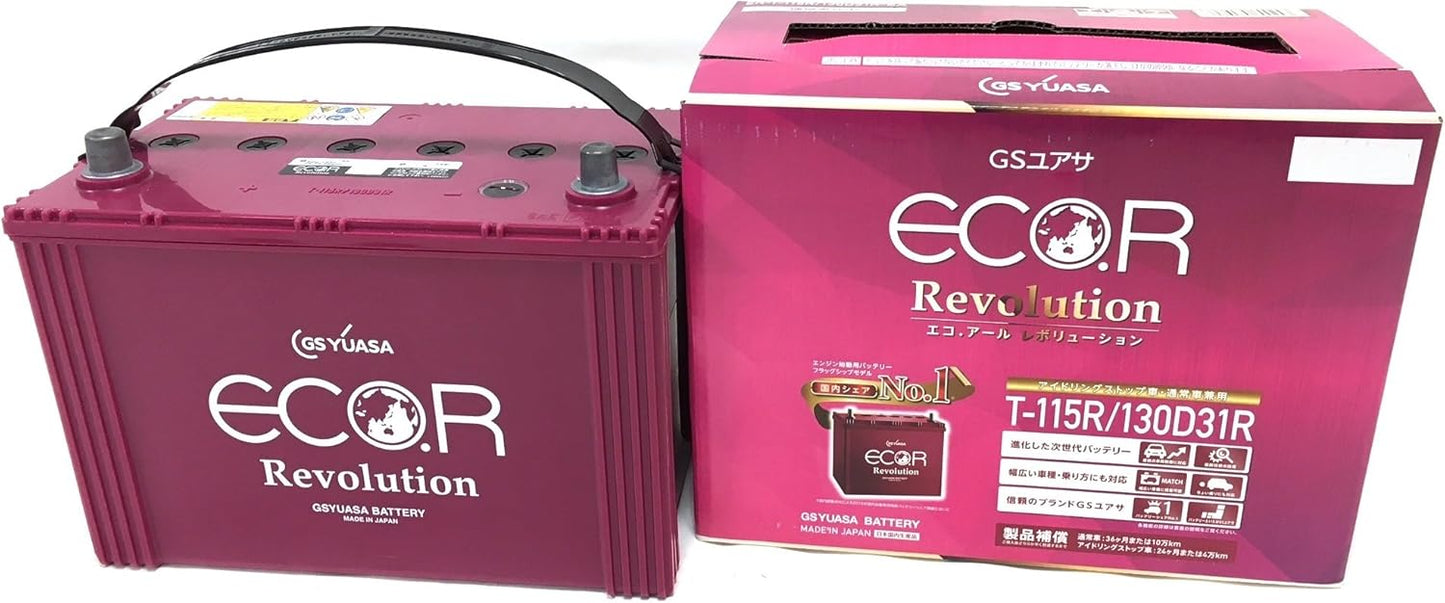 GSユアサ ER T-115R / 130D31R ECO.R Revolution 国産車バッテリー アイドリングストップ車対応 GS YUASA ジーエスユアサ