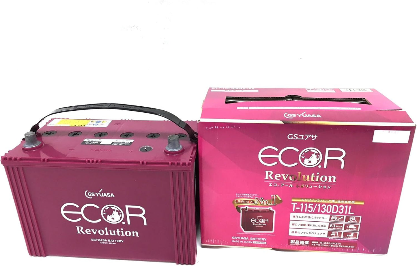 GSユアサ ER T-115 / 130D31L ECO.R Revolution 国産車バッテリー アイドリングストップ車対応 GS YUASA ジーエスユアサ