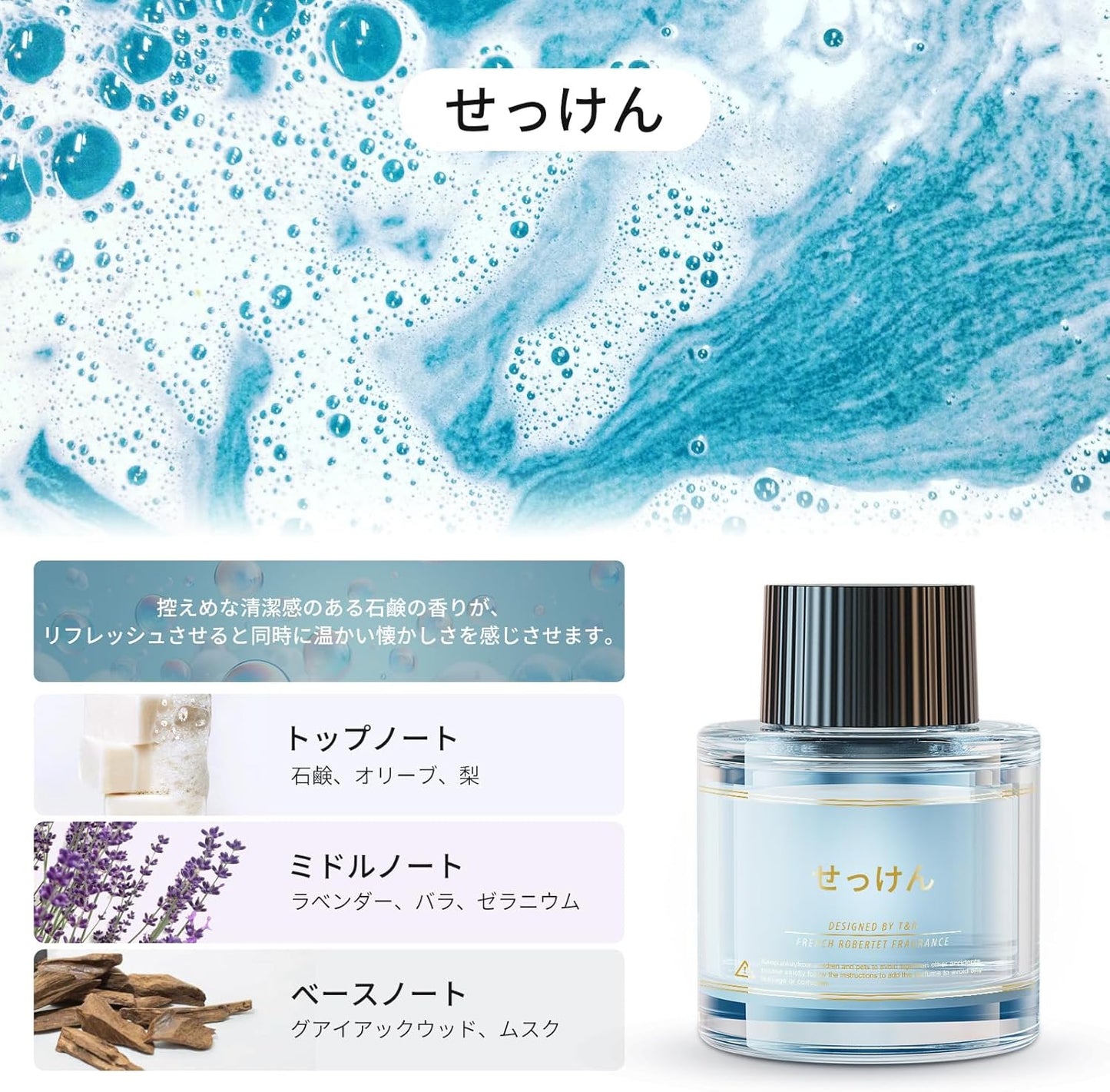 Ceeniu 車 芳香剤 F26/F39特製フレグランスリフィル 45ML せっけんの香り 石鹸 天然植物抽出物 長持ち 車 消臭 ディフューザー Car Fragrance