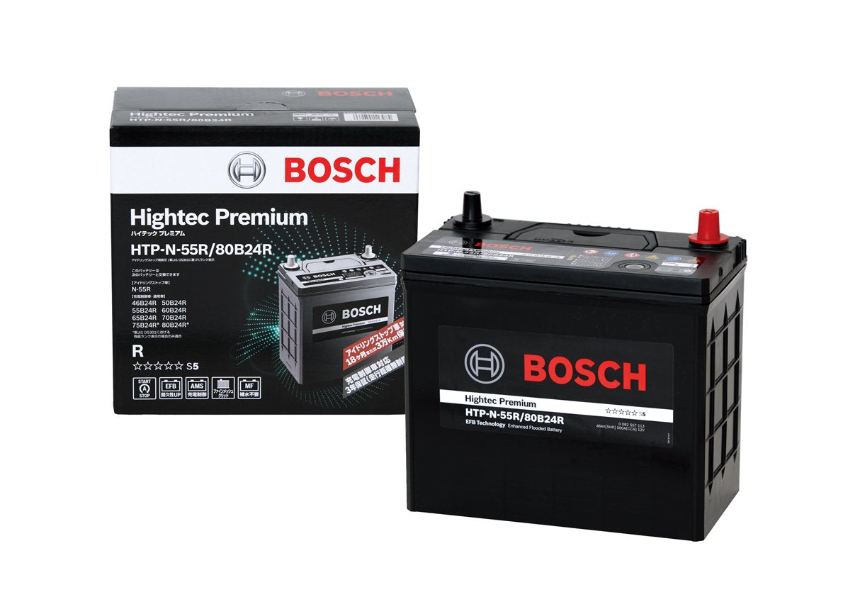 BOSCH (ボッシュ)ハイテックプレミアム 国産車 アイドリングストップ車/充電制御車/標準車 バッテリー HTP-S-95R/130D26R