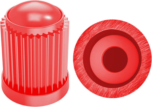 (30 Pack) Tire Stem Valve Caps, with O Rubber Ring, Universal Stem Covers for Cars, SUVs, Bike and Bicycle, Trucks, Motorcycles, Airtight Seal Heavy Duty (Red (30 Pack))