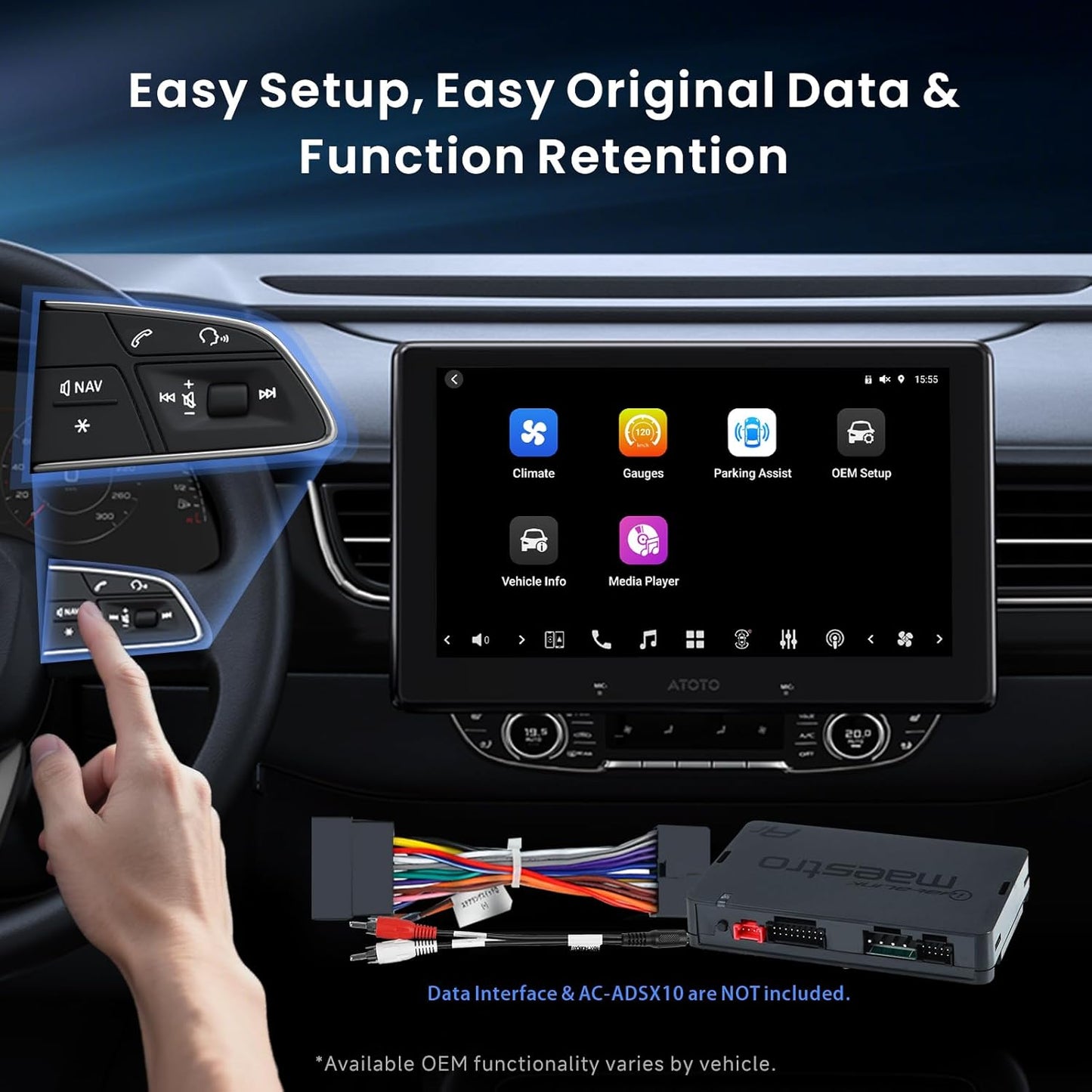 X10 8-Core 10.1" Single & Double Din Android 13 Car Stereo with 1080P Dash Cam Front and Rear +OBD2 Scanner 5in1, 8+128G Floating QLED Touchscreen Wireless CarPlay Android Auto Car Radio with ChatGPT